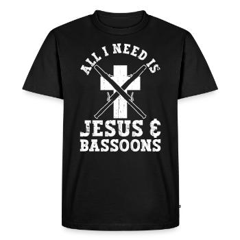 Fagottorchester Und Fagottrohrblatt - T-shirt Premium bio Homme - noir - Devant - Nico (187cm)