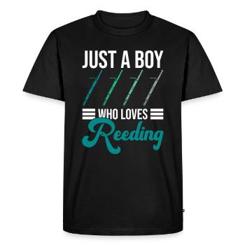 Fagott Orchester Junge Und Holzblasinstrument - T-shirt Premium bio Homme - noir - Devant - Nico (187cm)
