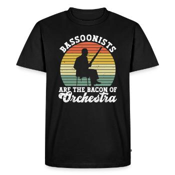 Holzblasinstrument Und Fagottblasinstrument - T-shirt Premium bio Homme - noir - Devant - Nico (187cm)