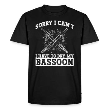 Fagott und Basson Spieler - T-shirt Premium bio Homme - noir - Devant - Nico (187cm)