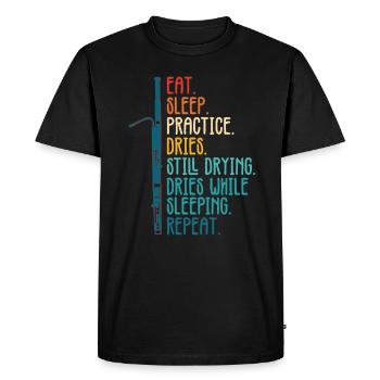 Fagott Rohrblatt Und Orchester Holzbläser - T-shirt Premium bio Homme - noir - Devant - Nico (187cm)
