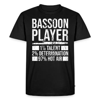 Fagott - T-shirt Premium bio Homme - noir - Devant - Nico (187cm)