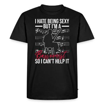 Fagott Fagottspieler Und Fagottorchester - T-shirt Premium bio Homme - noir - Devant - Nico (187cm)