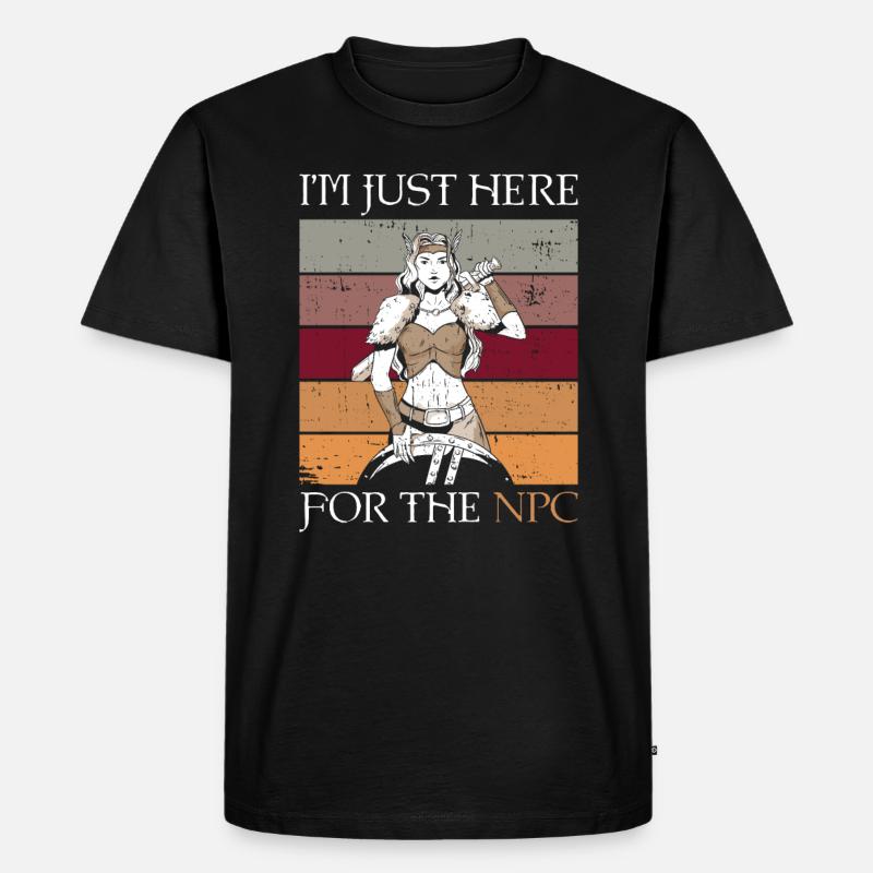 Rollenspiele Und Npc Larper Larp - Männer Premium Bio T-Shirt - Schwarz