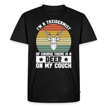 Taxidermie Profi Und Präparator - Men's Premium Organic T-Shirt - black - Front - Nico (187cm)