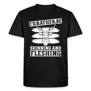 Sterbender Kunstjäger Und Roadkill Taxidermie - Men's Premium Organic T-Shirt - black - Front - Nico (187cm)