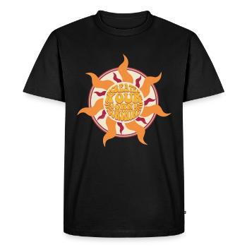 Create Your Own Sunshine - Men's Premium Organic T-Shirt - black - Front - Nico (187cm)
