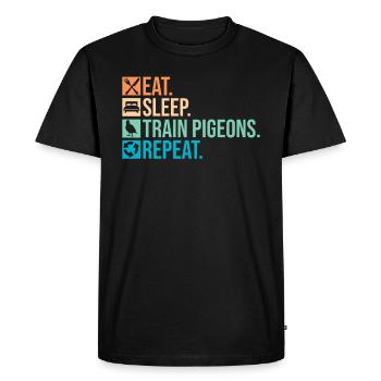 Taubenrennen Und Taubenrennen Taubenrennen - Men's Premium Organic T-Shirt - black - Front - Nico (187cm)