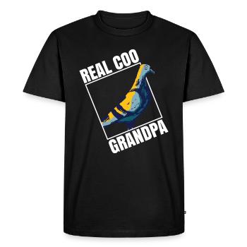 Taubenzüchter Opa Und Tauben-brieftaubenexperte - Men's Premium Organic T-Shirt - black - Front - Nico (187cm)