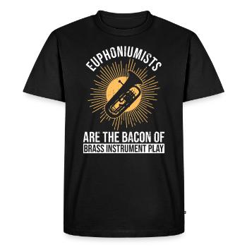 Euphoniumist Design Für Euphonium Brass Orchestra - Men's Premium Organic T-Shirt - black - Front - Nico (187cm)
