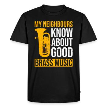 Design Für Blechblasinstrumente Für - T-shirt Premium bio Homme - noir - Devant - Nico (187cm)