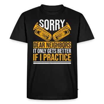 Blasorchester Design Für Euphonium-bariton-spieler - Men's Premium Organic T-Shirt - black - Front - Nico (187cm)