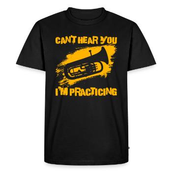 Euphoniumist Design Für Euphonium - Men's Premium Organic T-Shirt - black - Front - Nico (187cm)