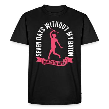 Baton Design Für Baton Twirler - T-shirt Premium bio Homme - noir - Devant - Nico (187cm)