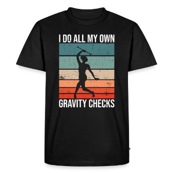 Baton Twirler Design Für Stabgymnastik - T-shirt Premium bio Homme - noir - Devant - Nico (187cm)