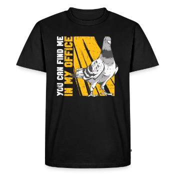 Taubenzüchter Taubenschlagtaube Zucht Opigeon - Men's Premium Organic T-Shirt - black - Front - Nico (187cm)