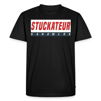 Stuckateur T-Shirt - Männer Premium Bio T-Shirt - Schwarz - Vorne - Nico (187cm)