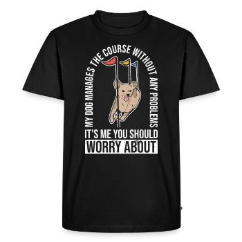 Dog Agilty Trainer Design Für - T-shirt Premium bio Homme - noir - Devant - Nico (187cm)