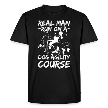 Hunde-agility-trainingsdesign Für Hundebesitzer - T-shirt Premium bio Homme - noir - Devant - Nico (187cm)