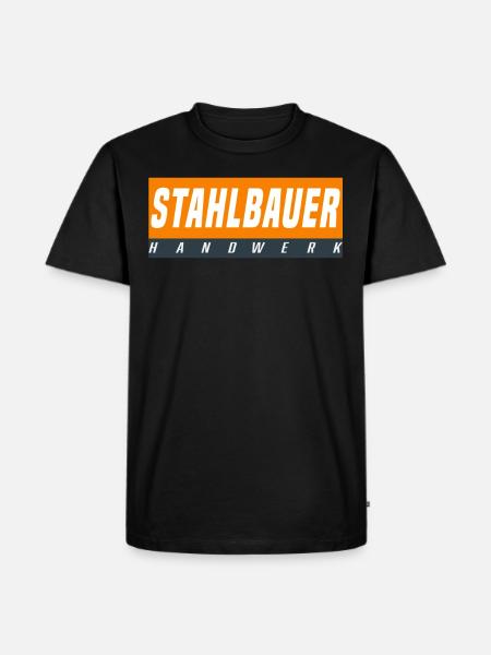 Stahlbauer T-Shirt - Männer Premium Bio T-Shirt - Schwarz