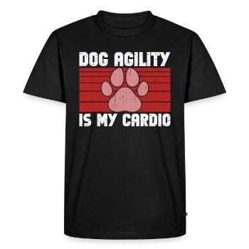 Dog Agility Trainer Design pour Dog Agility - T-shirt Premium bio Homme - noir - Devant - Nico (187cm)