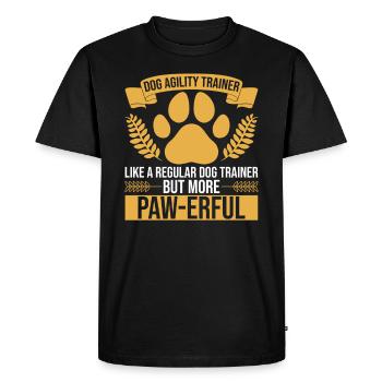Hunde-agility-trainer-design Für - Men's Premium Organic T-Shirt - black - Front - Nico (187cm)