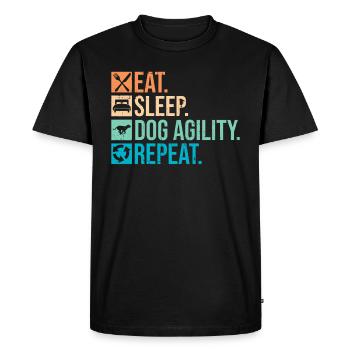 Hund Agility Design Für Hundebesitzer Trainer - T-shirt Premium bio Homme - noir - Devant - Nico (187cm)