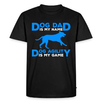 Dog Agility Dad Design Für Hundesport - T-shirt Premium bio Homme - noir - Devant - Nico (187cm)