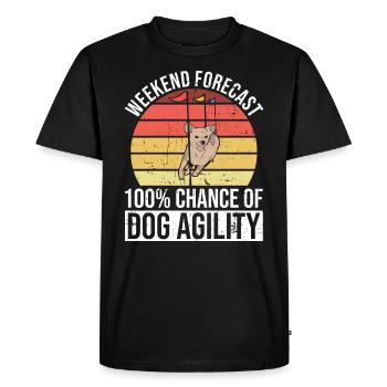 Hunde-agility-design Für Hunde-agility-training - Men's Premium Organic T-Shirt - black - Front - Nico (187cm)