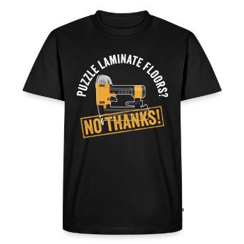 Bodenleger-bauunternehmer-design Für Bodenleger - T-shirt Premium bio Homme - noir - Devant - Nico (187cm)