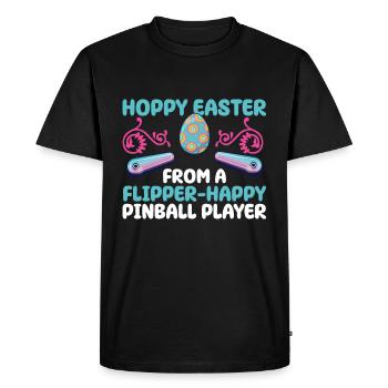 Klassisches Flipper-oster-design Für - T-shirt Premium bio Homme - noir - Devant - Nico (187cm)