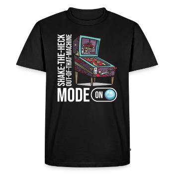 Spiel-flipping-machine-design Für - T-shirt Premium bio Homme - noir - Devant - Nico (187cm)