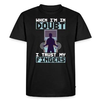 Spiel-flipping-maschinen-design Für - T-shirt Premium bio Homme - noir - Devant - Nico (187cm)
