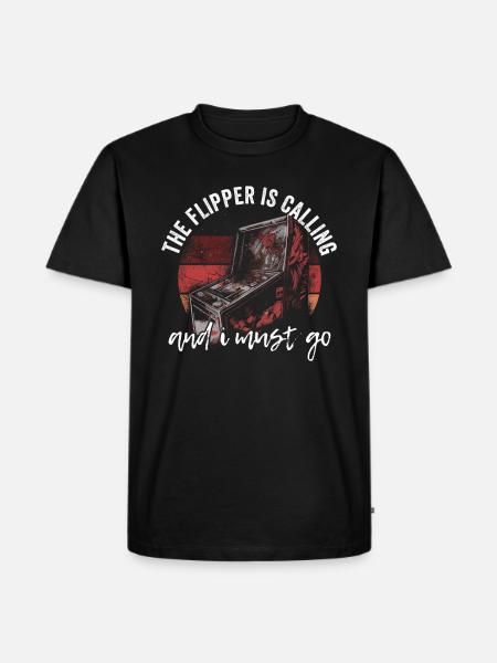 Flipper-arcade-spieldesign Für Flipperspieler - Men's Premium Organic T-Shirt - black