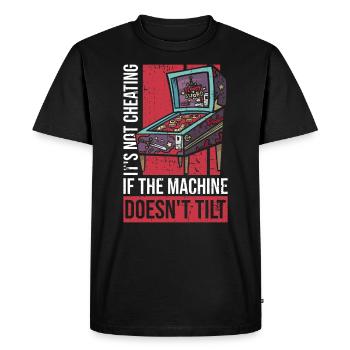 Flipper-design Für Retro-flipper-spieler - Men's Premium Organic T-Shirt - black - Front - Nico (187cm)