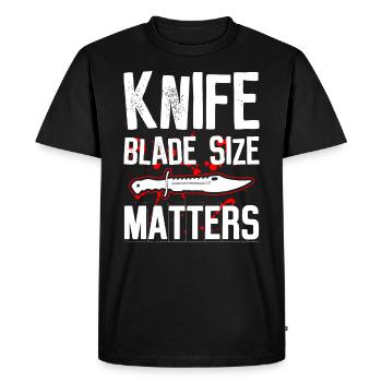 Messer Sammeln Jagdmesser Sammler Messer Sammlung - T-shirt Premium bio Homme - noir - Devant - Nico (187cm)