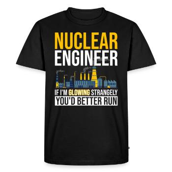 Kernenergie Und Kernenergie Ingenieuer - Men's Premium Organic T-Shirt - black - Front - Nico (187cm)