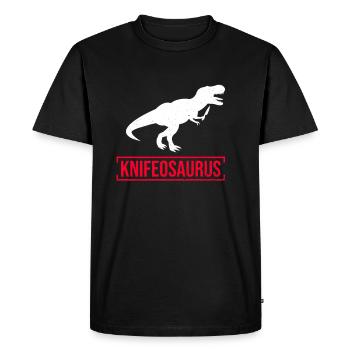 Knifosaurus Knifeaholic Messer Sammler Messer - T-shirt Premium bio Homme - noir - Devant - Nico (187cm)
