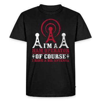 Amateurfunk-design Für Amateurfunk - T-shirt Premium bio Homme - noir - Devant - Nico (187cm)