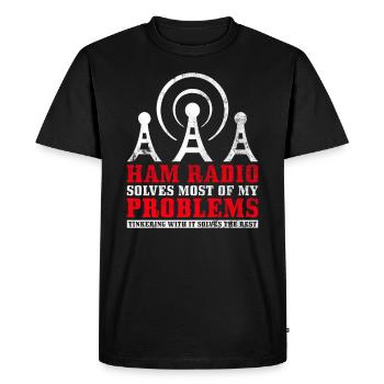 Amateurfunk-design Für Lizenzierte - T-shirt Premium bio Homme - noir - Devant - Nico (187cm)