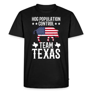 Schweinejagd Texas Design Für Schweinejagd Texas - T-shirt Premium bio Homme - noir - Devant - Nico (187cm)