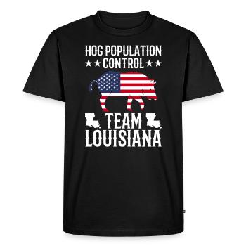 Schweinejagd Louisiana Design Für Die - T-shirt Premium bio Homme - noir - Devant - Nico (187cm)