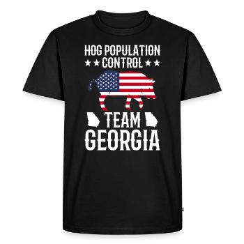 Schweinejagd-georgia-design Für Die - T-shirt Premium bio Homme - noir - Devant - Nico (187cm)