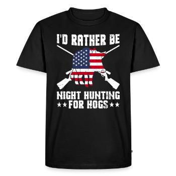 Patriotisches Wildschweinjagd-design Für Die - T-shirt Premium bio Homme - noir - Devant - Nico (187cm)