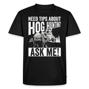Schweinejagd-design Für - T-shirt Premium bio Homme - noir - Devant - Nico (187cm)