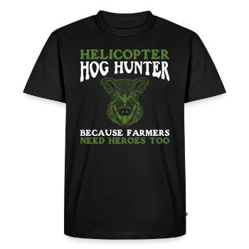 Hubschrauber-schweinejäger-design Für Die - T-shirt Premium bio Homme - noir - Devant - Nico (187cm)