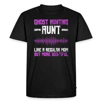 Geisterjagd-tante-design Für Paranormale - T-shirt Premium bio Homme - noir - Devant - Nico (187cm)