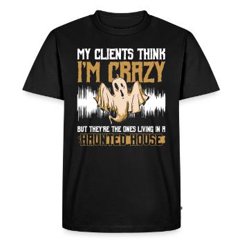 Ghost Investigator Design Für Paranormale Forscher - T-shirt Premium bio Homme - noir - Devant - Nico (187cm)