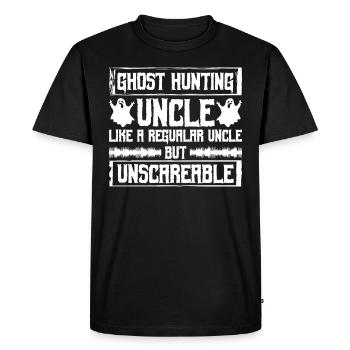 Geisterjagd-onkel-design Für Paranormale Ermittler - T-shirt Premium bio Homme - noir - Devant - Nico (187cm)