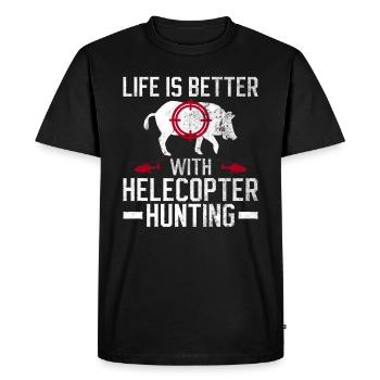 Schweinejagd-design Für Die Schweinejagd Vom - T-shirt Premium bio Homme - noir - Devant - Nico (187cm)
